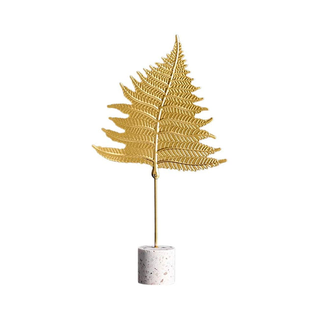 Nordic Gold Ginkgo Leaf Crafts Leaves Sculpture Luxury Living Room Decor Home Decoration Accessories Office Desktop Ornaments - TheWellBeing4All