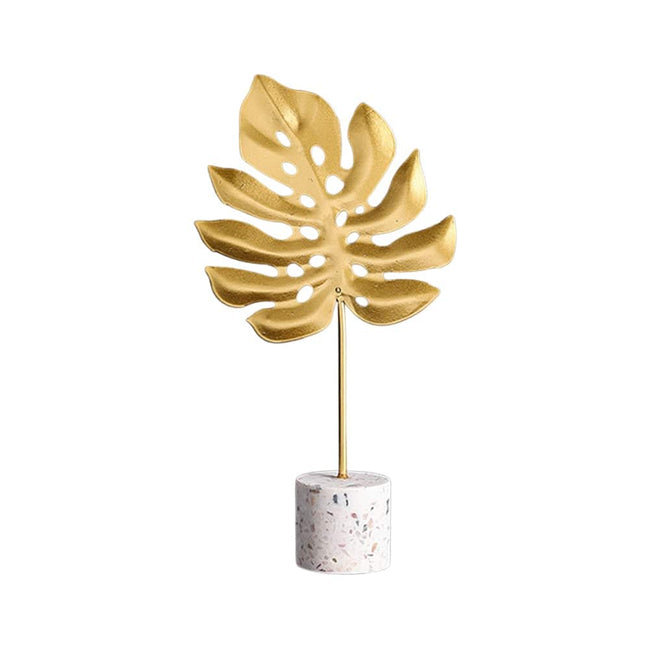 Nordic Gold Ginkgo Leaf Crafts Leaves Sculpture Luxury Living Room Decor Home Decoration Accessories Office Desktop Ornaments - TheWellBeing4All