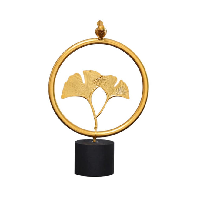 Nordic Gold Ginkgo Leaf Crafts Leaves Sculpture Luxury Living Room Decor Home Decoration Accessories Office Desktop Ornaments - TheWellBeing4All