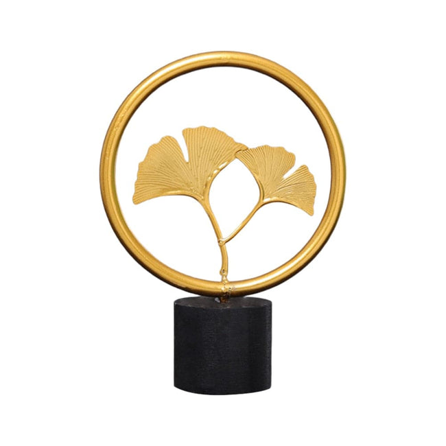 Nordic Gold Ginkgo Leaf Crafts Leaves Sculpture Luxury Living Room Decor Home Decoration Accessories Office Desktop Ornaments - TheWellBeing4All