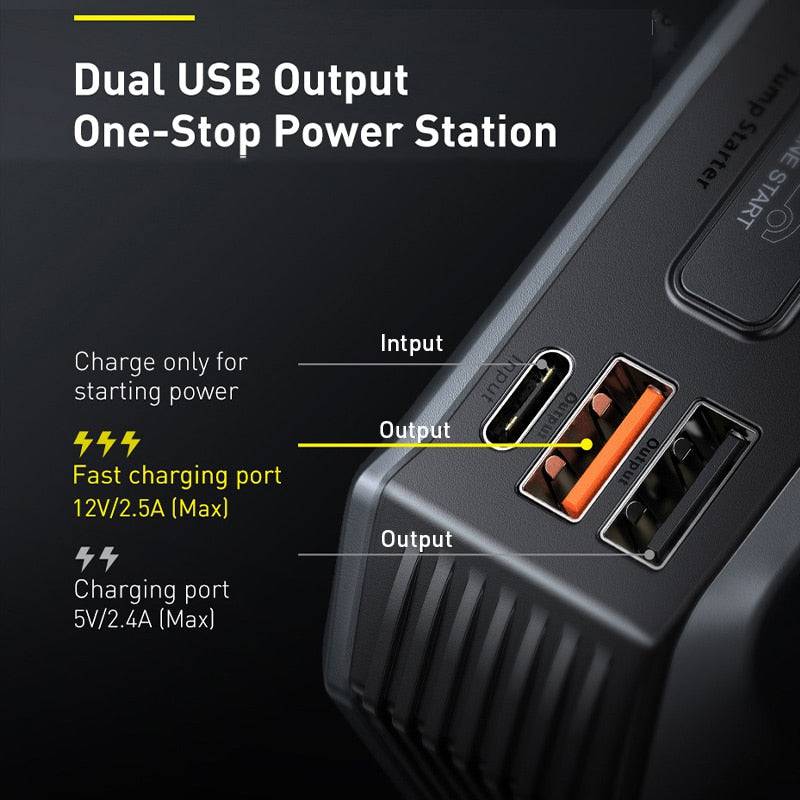 Power Bank Battery Charger Auto Emergency Booster Starting Device car Jump - TheWellBeing4All