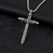 Vintage Cross Pendant 60cm Stainless Steel Chain Necklace - TheWellBeing4All