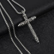 Vintage Cross Pendant 60cm Stainless Steel Chain Necklace - TheWellBeing4All