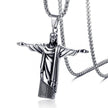 Vintage Cross Pendant 60cm Stainless Steel Chain Necklace - TheWellBeing4All