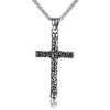 Vintage Cross Pendant 60cm Stainless Steel Chain Necklace - TheWellBeing4All