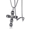 Vintage Cross Pendant 60cm Stainless Steel Chain Necklace - TheWellBeing4All