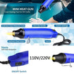 Car Wrapping Tools 300W Electric Hot Air Heat Gun EU/US Plug Felt Scraper Squeegee Cutter Knife Vinyl Film Wrap Tool - TheWellBeing4All