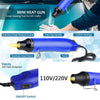 Car Wrapping Tools 300W Electric Hot Air Heat Gun EU/US Plug Felt Scraper Squeegee Cutter Knife Vinyl Film Wrap Tool - TheWellBeing4All