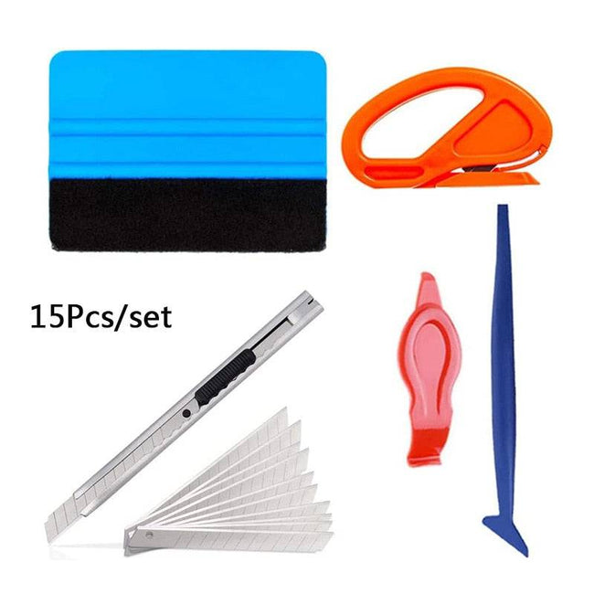 Car Wrapping Tools 300W Electric Hot Air Heat Gun EU/US Plug Felt Scraper Squeegee Cutter Knife Vinyl Film Wrap Tool - TheWellBeing4All