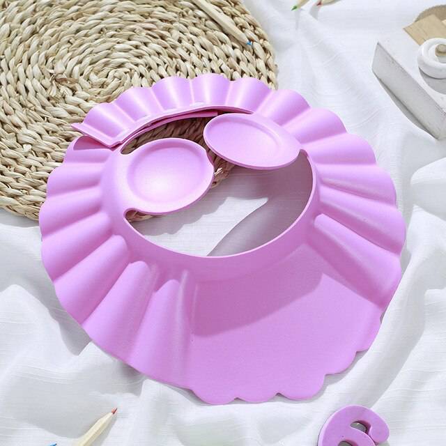 Baby Shower Cap Adjustable Hair Wash Hat for Newborn Baby Goods Infant Ear Protection Kids Shampoo Shield Bath Head Cover - TheWellBeing4All