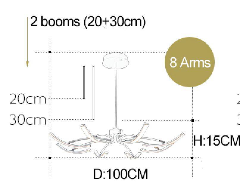 Finished Modern Led Ceiling Lights  Adjustable Led Ceiling Lamp - TheWellBeing4All