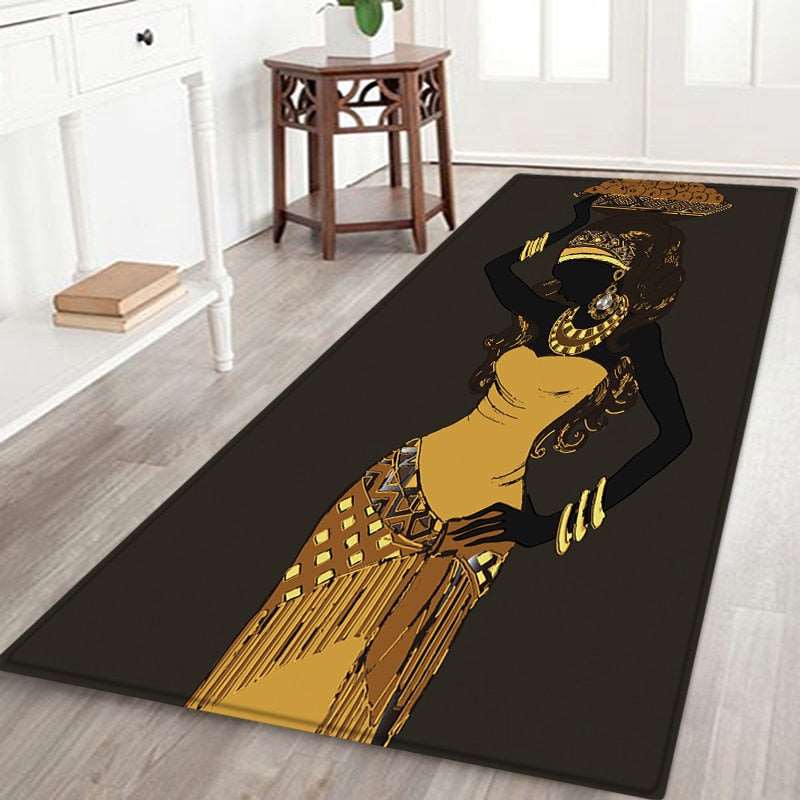 African Women Pattern Non-slip Floor Mat - TheWellBeing4All