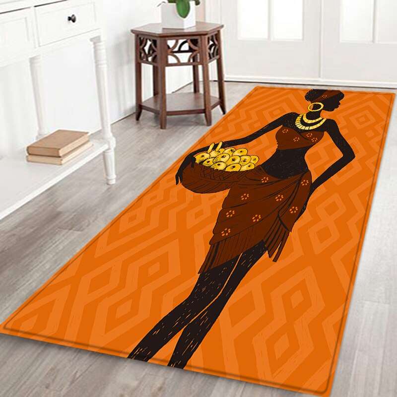 African Women Pattern Non-slip Floor Mat - TheWellBeing4All