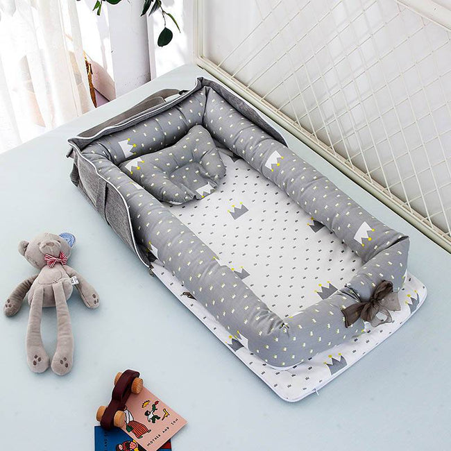 Travel Portable Baby Nest Playpen Bed Cradle Newborn Crib Fence  Bed for Kids  Baby Bassinet - TheWellBeing4All