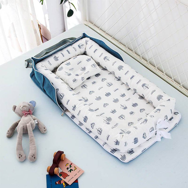 Travel Portable Baby Nest Playpen Bed Cradle Newborn Crib Fence  Bed for Kids  Baby Bassinet - TheWellBeing4All