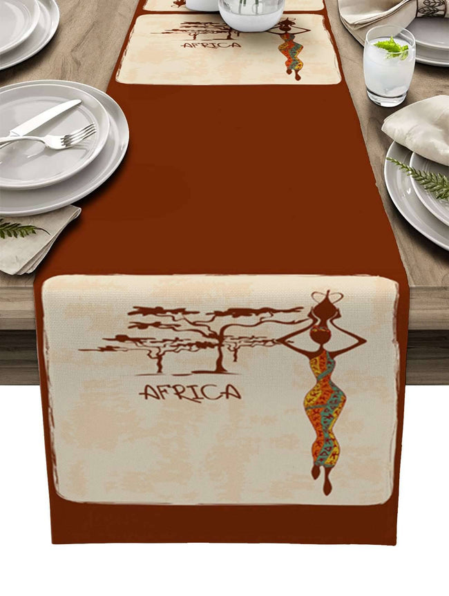 African Table Runner for Dining Table - TheWellBeing4All