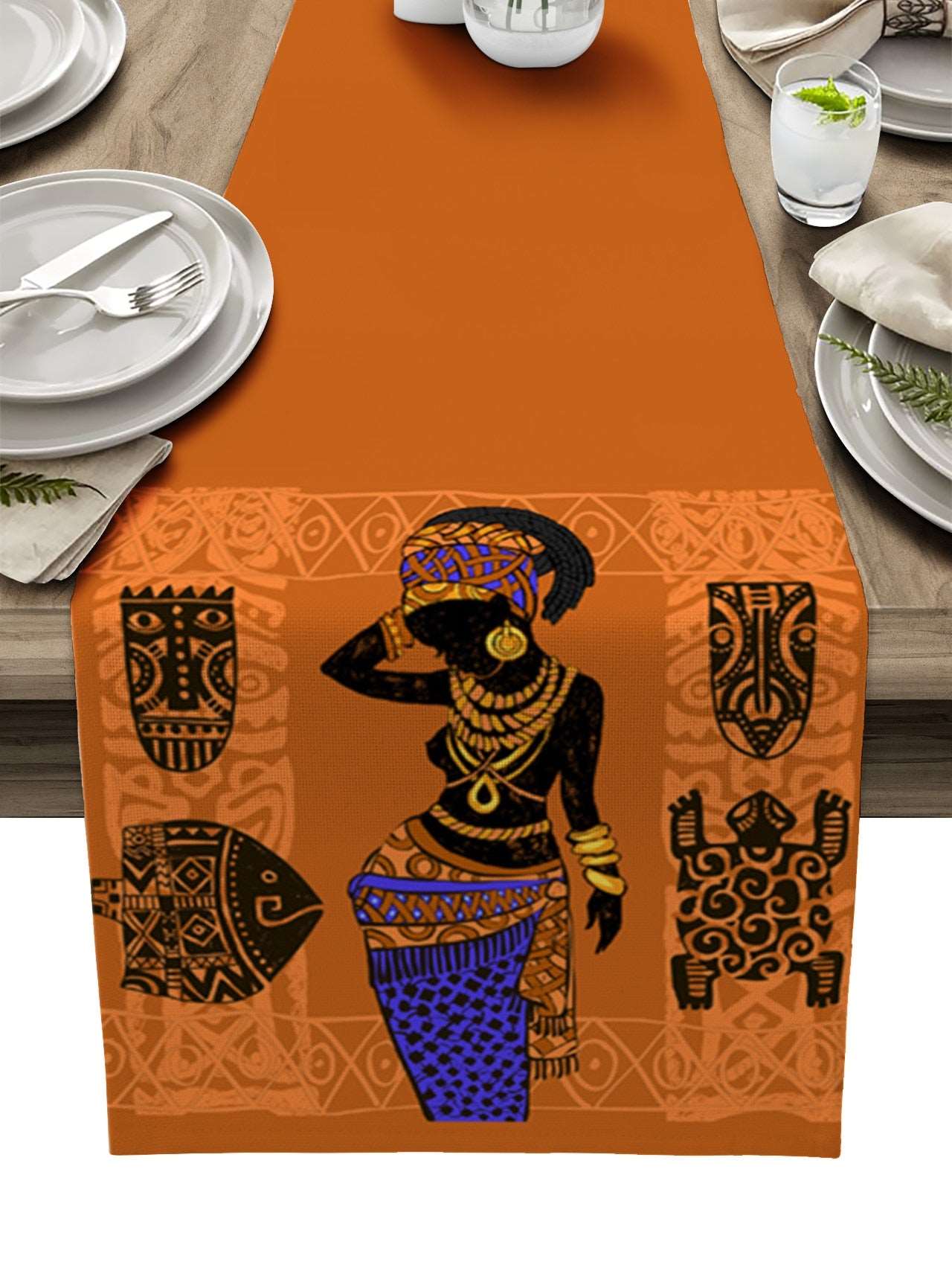 African Table Runner for Dining Table - TheWellBeing4All