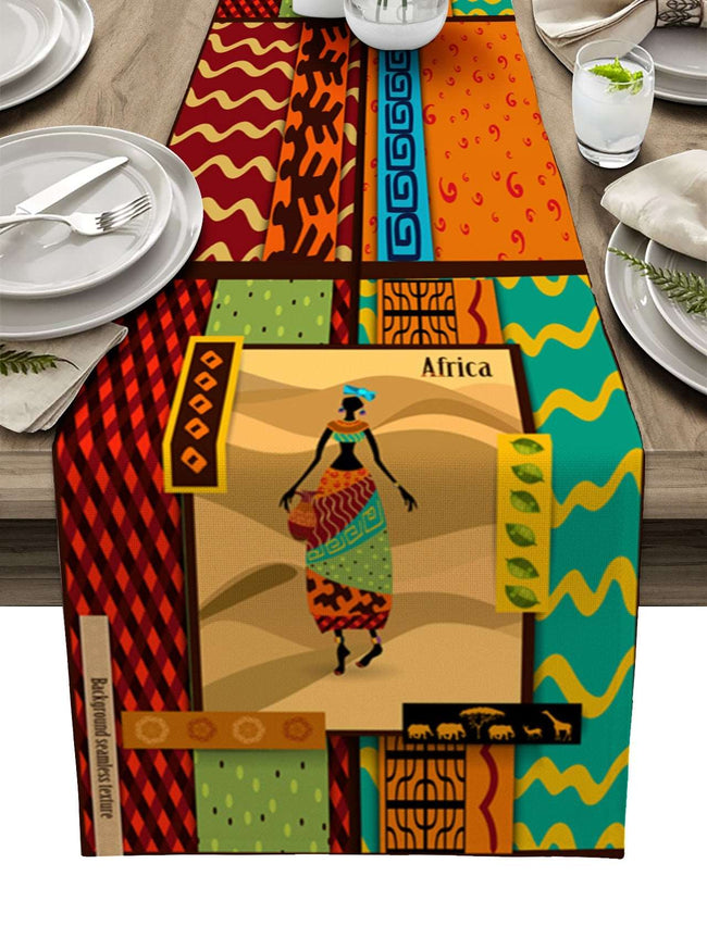 African Table Runner for Dining Table - TheWellBeing4All