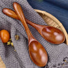 Wooden Spoon Soup Spoon and Fork Eco Friendly Products Tableware Natural Ellipse Ladle Spoon Set Spoons for Cooking - TheWellBeing4All