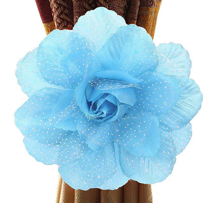 European Peony Flower Curtain Tieback Strap Curtain Holder Peony Flower Curtain Clip-on Tie Backs Curtain - TheWellBeing4All