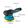 Cordless Mini Car Polisher 6Gears Adjustment Speeds Power Tool - TheWellBeing4All