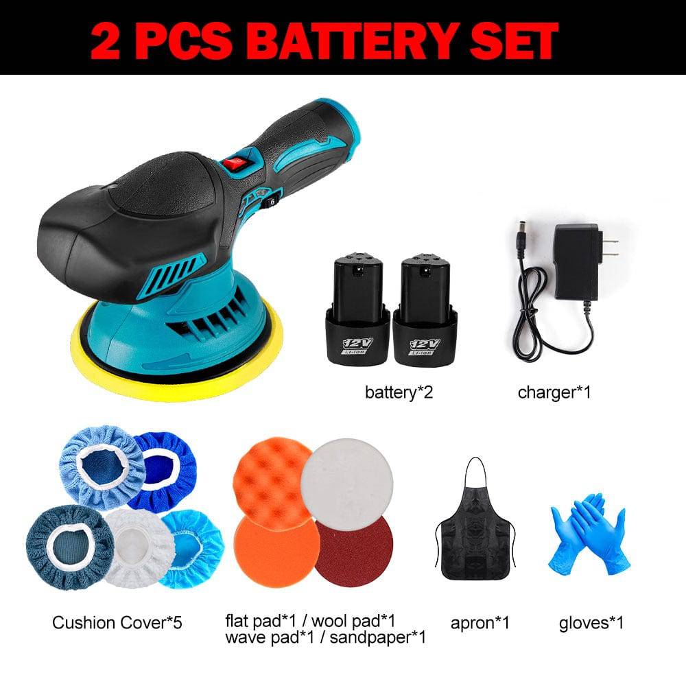 Cordless Mini Car Polisher 6Gears Adjustment Speeds Power Tool - TheWellBeing4All