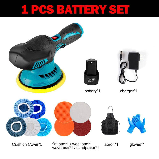 Cordless Mini Car Polisher 6Gears Adjustment Speeds Power Tool - TheWellBeing4All