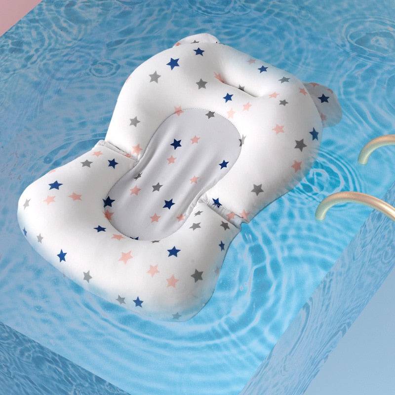 Portable Baby Bathtub Pad Ajustable Bath Tub Shower Cushion Newborn Support Seat Mat Foldable Baby Bath Seat Floating Water Pad - TheWellBeing4All