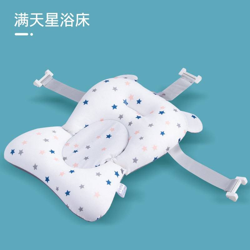 Portable Baby Bathtub Pad Ajustable Bath Tub Shower Cushion Newborn Support Seat Mat Foldable Baby Bath Seat Floating Water Pad - TheWellBeing4All