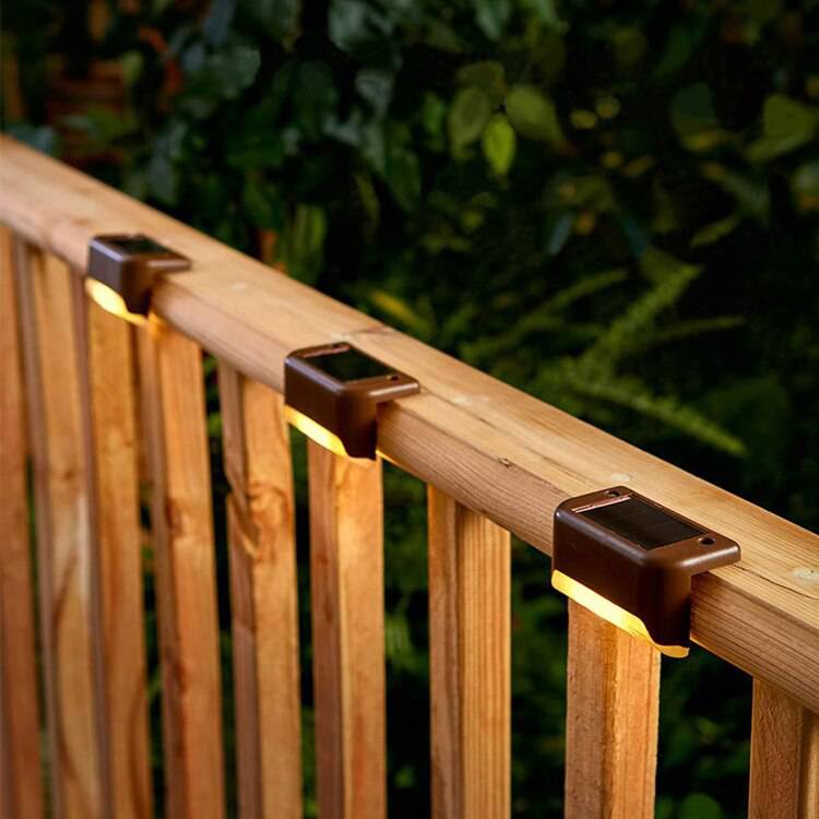 LED Solar Stair Light Waterproof Outdoor Garden Passage Courtyard Terrace Guardrail Step Light Landscape Light - TheWellBeing4All