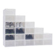 Fold Plastic Shoe Boxes Thickened Transparent Stackable Shoe Organizer - TheWellBeing4All