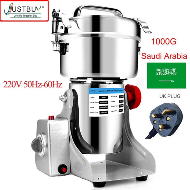 Parts Free Big Capacity 800G 3000W Herb Grinder Coffee Machine Grain Spices Mill Medicine Wheat Mixer Dry Food Grinder - TheWellBeing4All