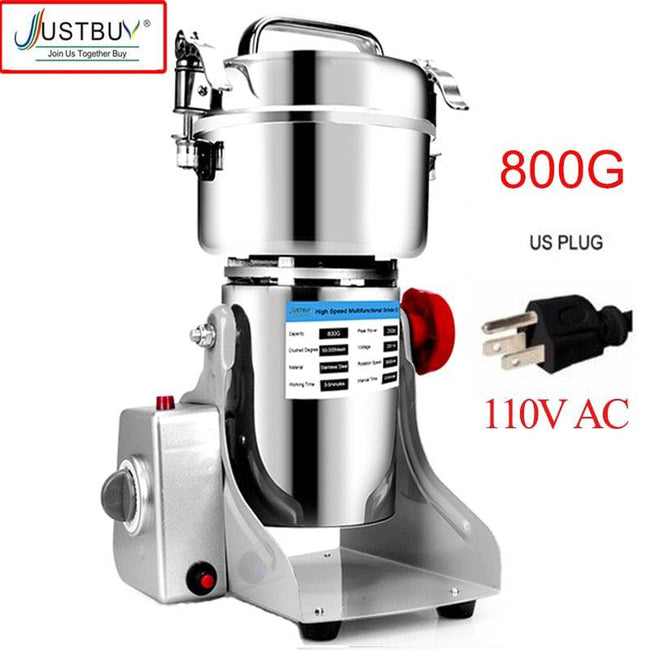 Parts Free Big Capacity 800G 3000W Herb Grinder Coffee Machine Grain Spices Mill Medicine Wheat Mixer Dry Food Grinder - TheWellBeing4All