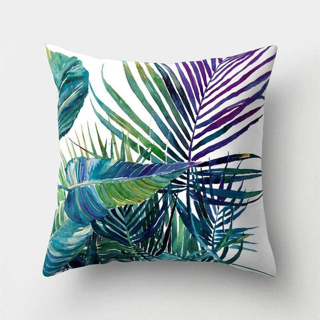 Tropical Leaf Cactus Monstera Cushion Cover 45*45cm Polyester Throw Pillows Sofa - TheWellBeing4All