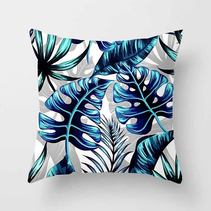 Tropical Leaf Cactus Monstera Cushion Cover 45*45cm Polyester Throw Pillows Sofa - TheWellBeing4All