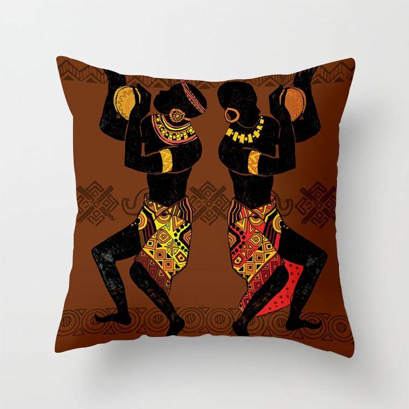 African Style Pattern Sofa Decorative Cushion Cover Pillow Pillowcase Polyester - TheWellBeing4All