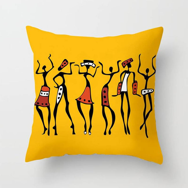 African Style Pattern Sofa Decorative Cushion Cover Pillow Pillowcase Polyester - TheWellBeing4All