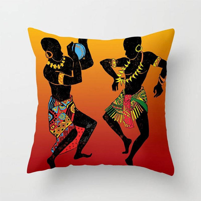 African Style Pattern Sofa Decorative Cushion Cover Pillow Pillowcase Polyester - TheWellBeing4All