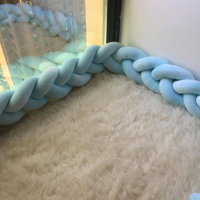 Baby Fried Dough Twist Braid Bed Surround Baby's Room Anti Fall Fence Hand Woven Anti-collision Strip - TheWellBeing4All