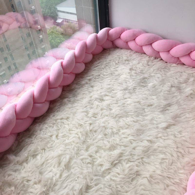 Baby Fried Dough Twist Braid Bed Surround Baby's Room Anti Fall Fence Hand Woven Anti-collision Strip - TheWellBeing4All