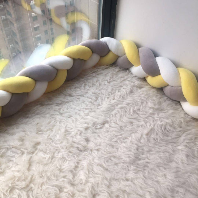 Baby Fried Dough Twist Braid Bed Surround Baby's Room Anti Fall Fence Hand Woven Anti-collision Strip - TheWellBeing4All