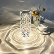 Crystal Table Lamp Rose Light Projector Diamond Atmosphere Light USB Bedroom Touch Night Light - TheWellBeing4All