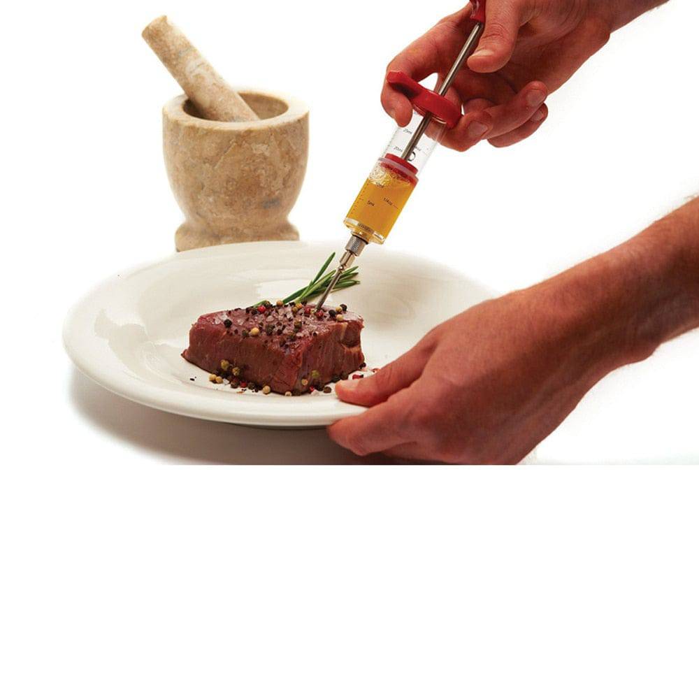 BBQ Meat Flavor Injector Kithen Sauce Marinade Syringe - TheWellBeing4All