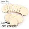 Diameter 1-10CM Natural Unfinished Round Wood Slices Circles Discs for DIY Craft kids Christmas Painting Toys Ornament Decor - TheWellBeing4All