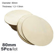 Diameter 1-10CM Natural Unfinished Round Wood Slices Circles Discs for DIY Craft kids Christmas Painting Toys Ornament Decor - TheWellBeing4All