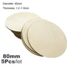 Diameter 1-10CM Natural Unfinished Round Wood Slices Circles Discs for DIY Craft kids Christmas Painting Toys Ornament Decor - TheWellBeing4All