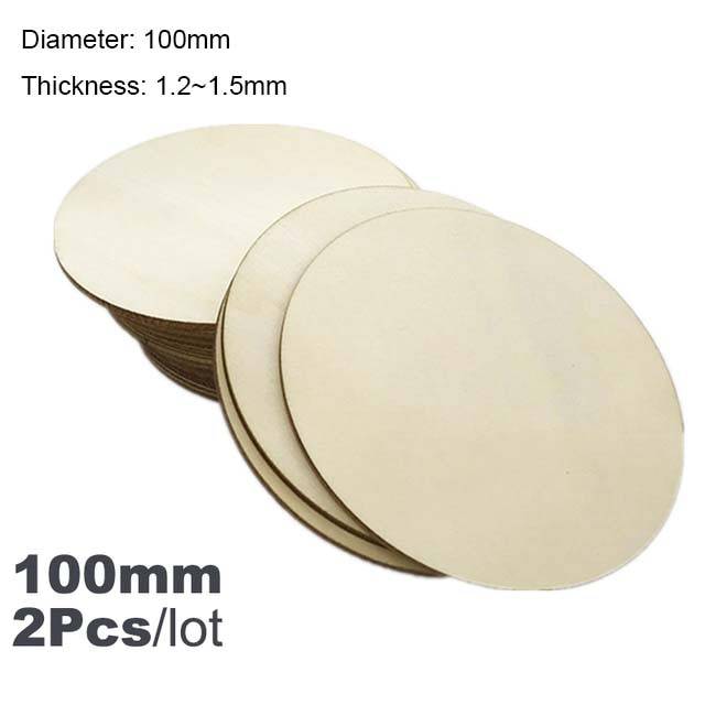 Diameter 1-10CM Natural Unfinished Round Wood Slices Circles Discs for DIY Craft kids Christmas Painting Toys Ornament Decor - TheWellBeing4All