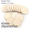 Diameter 1-10CM Natural Unfinished Round Wood Slices Circles Discs for DIY Craft kids Christmas Painting Toys Ornament Decor - TheWellBeing4All