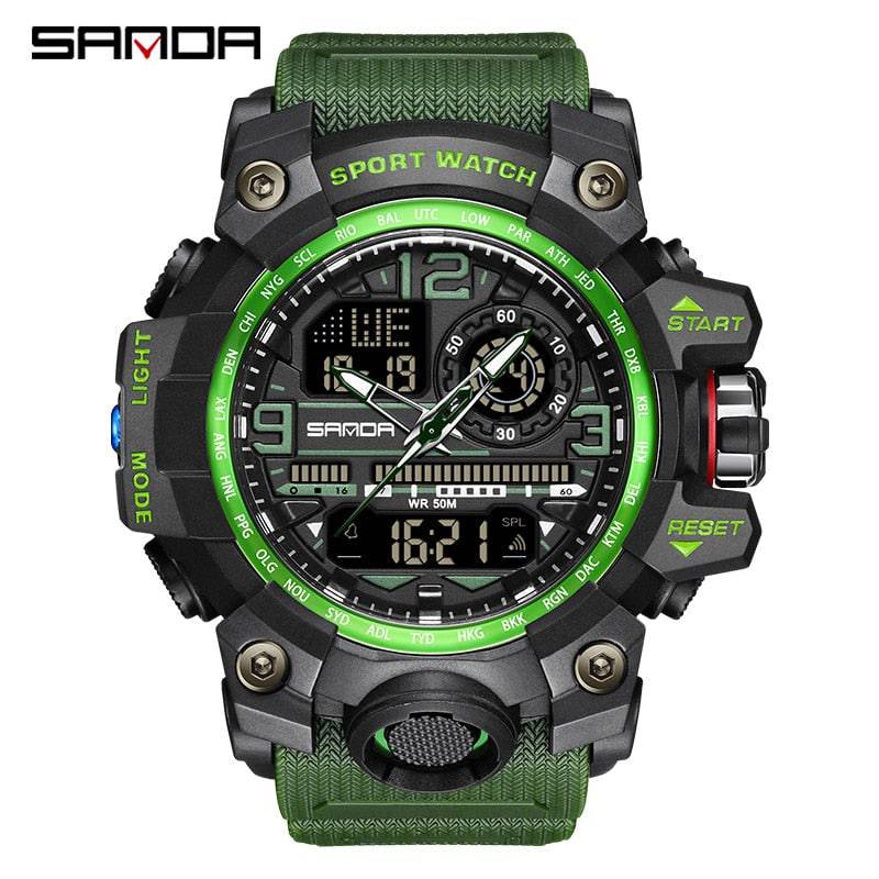 G Style New Men's Watches 50M Waterproof Shock Sports Military Quartz Watch - TheWellBeing4All