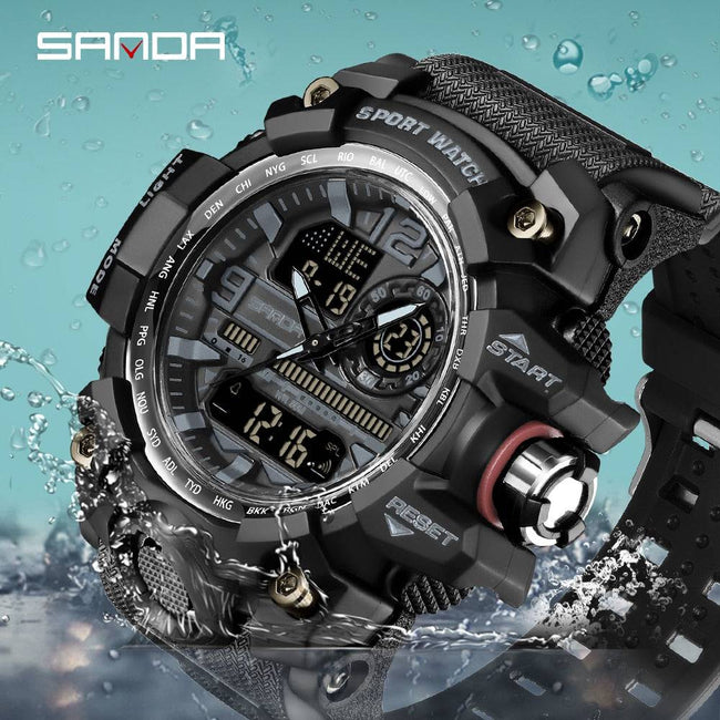 G Style New Men's Watches 50M Waterproof Shock Sports Military Quartz Watch for Male Digital Wristwatch Clock 3133 - TheWellBeing4All